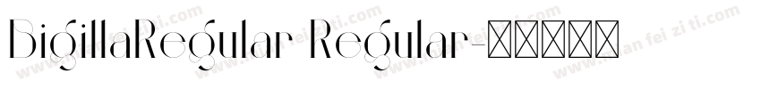 BigillaRegular Regular字体转换